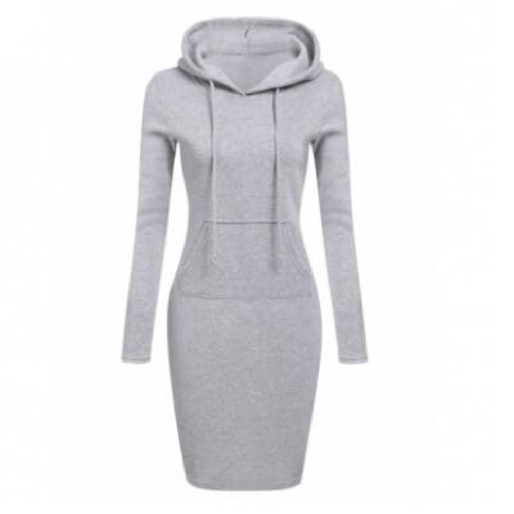 ✅FinalRestock🆕Hooded Sweatshirt Dress - Picture 6 of 8